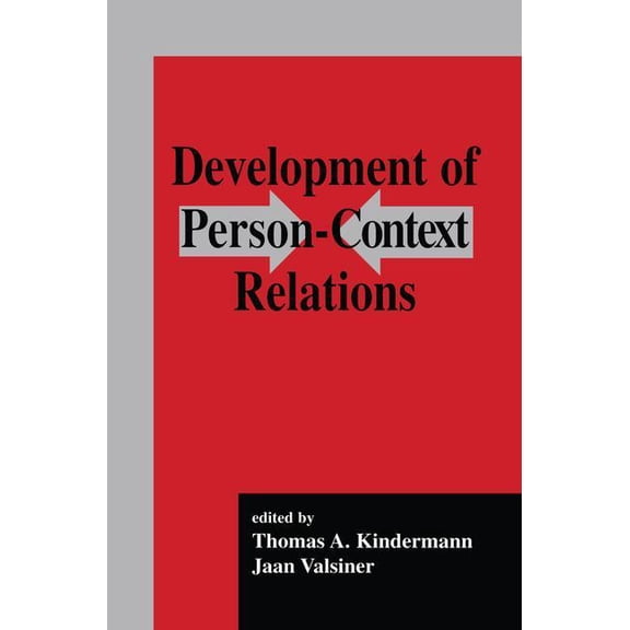 Development of Person-Context Relations, (Paperback)
