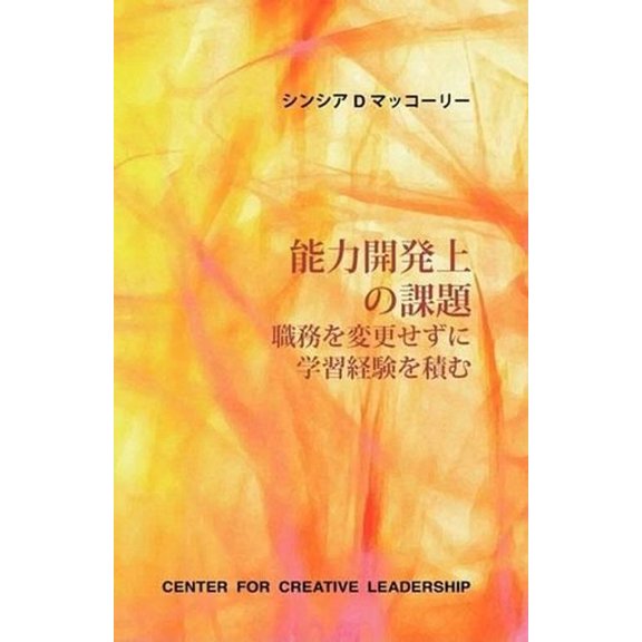 Developmental Assignments: Creating Learning Experiences without Changing Jobs (Japanese) (Paperback)