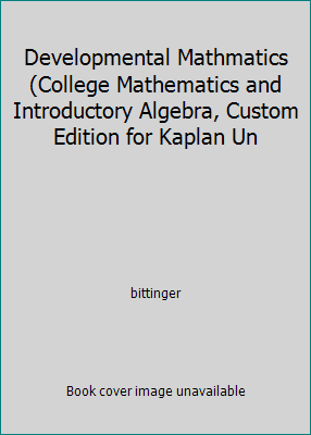 Pre-Owned Developmental Mathmatics (College Mathematics and ...