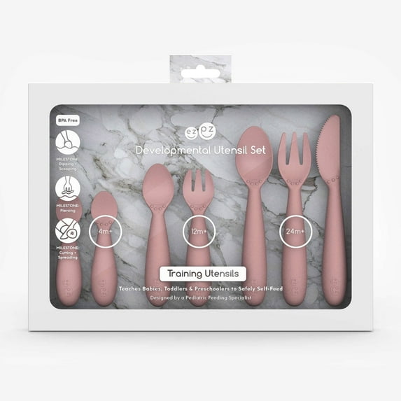 Developmental Utensil Set (Blush)