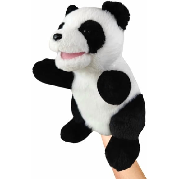 Developmental Zoo Creature Hand Puppet With Controllable Mouth, Interactive Learning Plush Toy, Homeschool Classroom Supply & Children Holiday Gift