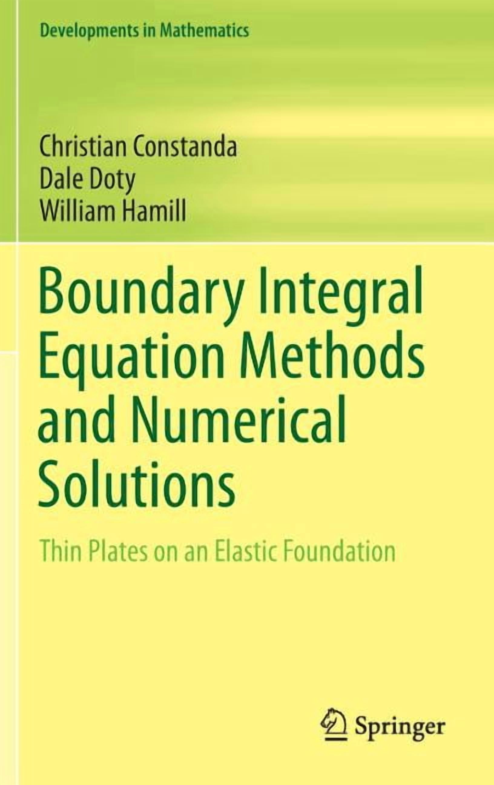Developments in Mathematics Boundary Integral Equation Methods and ...