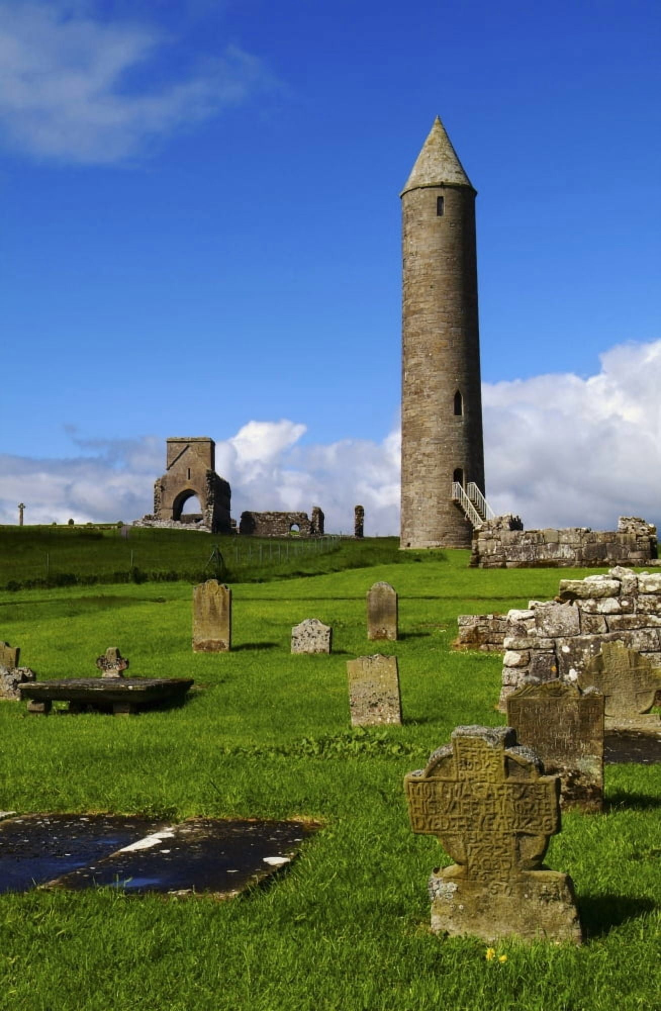 Devenish Monastic Site Co Fermanagh Ireland Canvas Art - The Irish Image Collection Design Pics (11 x 17)