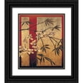 thumbnail image 1 of Deveraux, Jill 12x14 Black Ornate Wood Framed with Double Matting Museum Art Print Titled - Orchid Screen, 1 of 4