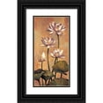 thumbnail image 1 of Deveraux, Jill 9x14 Black Ornate Wood Framed with Double Matting Museum Art Print Titled - White Lotus, 1 of 4