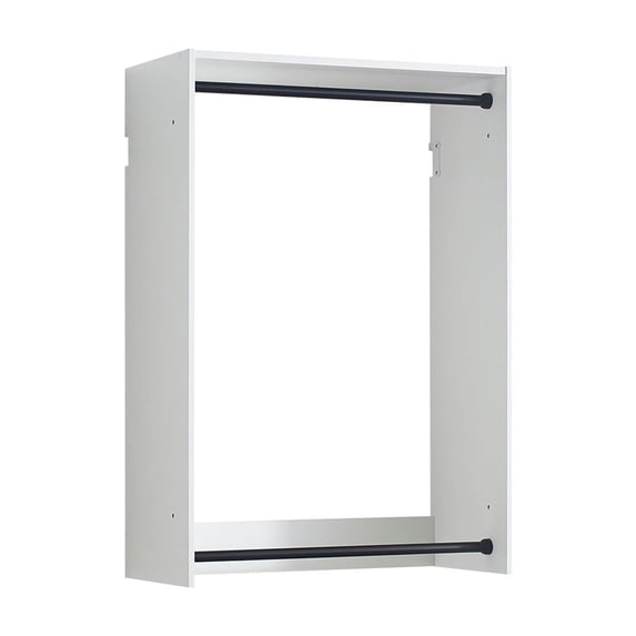 Klair Living Devi White Wall Mounted Walk in Wood Closet System