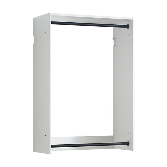 Klair Living Devi White Wall Mounted Walk in Wood Closet System