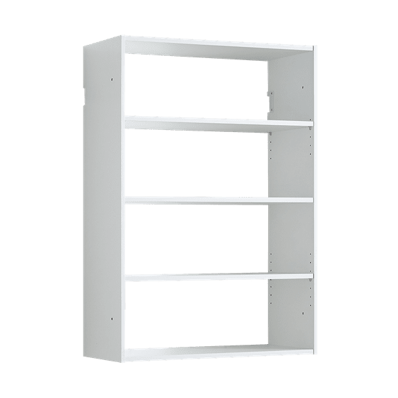 Devi White Freestanding Walk in Wood Closet System