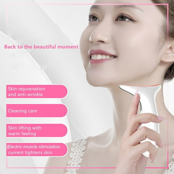 Device,Beauty Removal 40/45 Heat Neck Beauty 3 Color Therapy Vibration Color Led Heat Vibration Removal Chin And With 3 40 45 40c/45c Heat Vibration Neck Wrinkles 3 Led Therapy