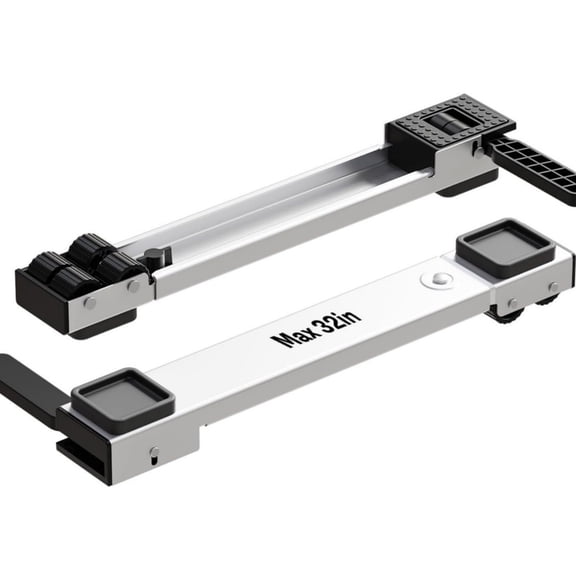 Device Casters with Modifiable Height 50 81cm Metal Metal Rustless Base for Washer Dryer Refrigerator White