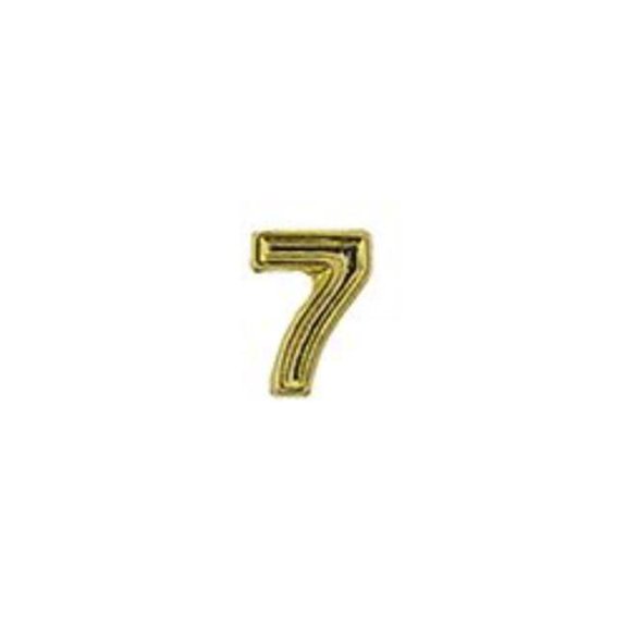 Eagle Emblems M7677 Dev-Numeral 7, Gold - 0.19 in.