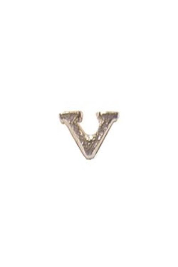 M7841 Dev-Letter V - Valorous Heroism 2nd Award, Silver - 0.25 in.