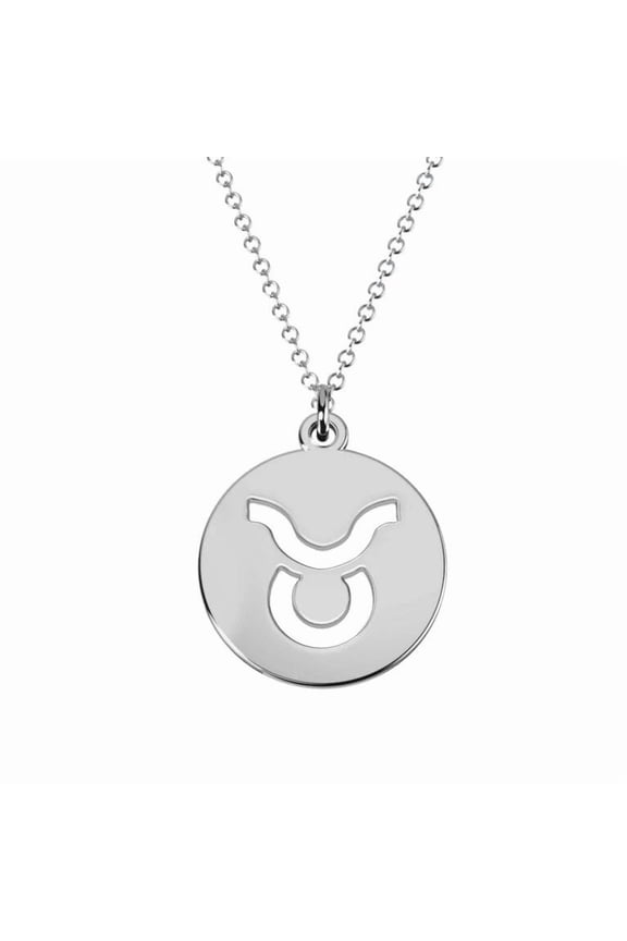 Taurus Zodiac Pendant Necklace 925 sterling Silver with 18 inches Chain Astrology Gift