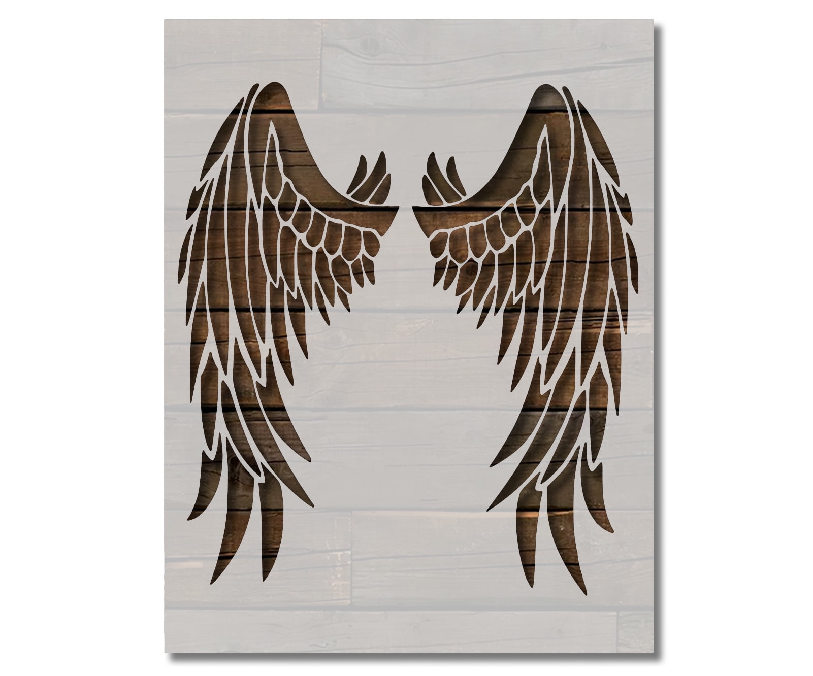 Devil Angel Bird Wings Wing Stencil Template Reusable 8.5 x 11 for Painting on Walls, Wood, Etc. By Stencilville - Walmart.com stencil-of-angel-wings-for-diy-craft-and-design-work