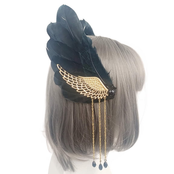 Devil Angel Wing Hair Clip for Women Cosplay Hair Barrettes Props Headdress Halloween Accessories