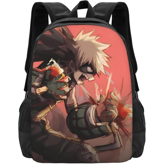 Devil Blade Cartoon Lightweight Laptop Backpack Student Bookbag Travel Bags Daypack Schoolbag Rucksack Style-50