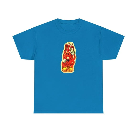Devil Boy World Industries Skateboard 2000s Vintage Rare Classic T Shirt Print - Sapphire / 4XL
