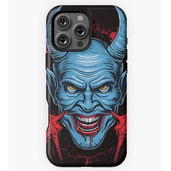 Devil Demon Gothic Horror Art GA1720 Phone Case for iPhone 11 to 17 Pro Max