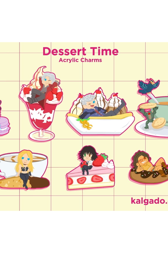 Devil Dessert Acrylic Charm Keychain (1 keychain)