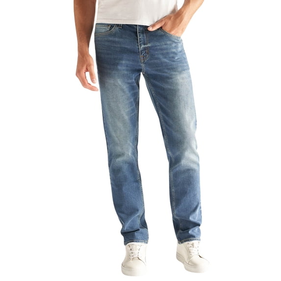 Devil-Dog Dungarees Men's Devil-Dog Ash Core Light Wash Slim Straight Stretch - DD3001 34W x 34L US