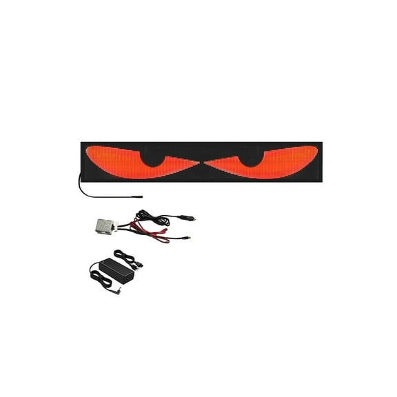 Devil Eyes Light Sign for Cars, Led Eyes Animated for Car Truck Windshield,Devil Eyes Light for Cars, Programmable Flexible Car Window Screen LED Eyes for Windows of Cars SUVs Small Medium Trucks