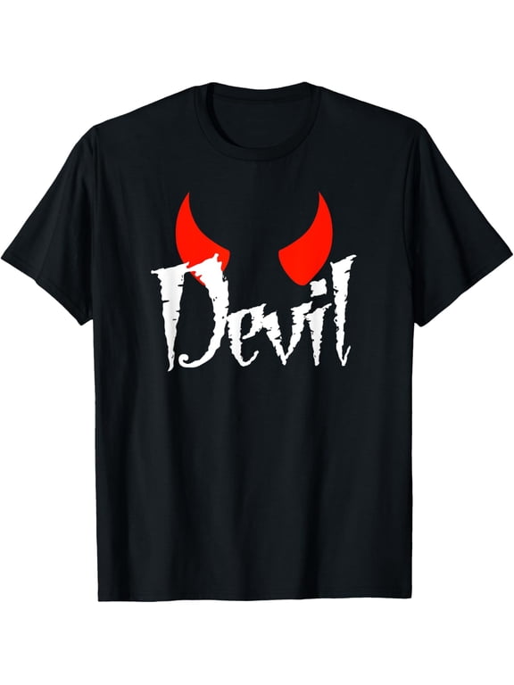Devil Halloween Matching Couple Girlfriend T-Shirt