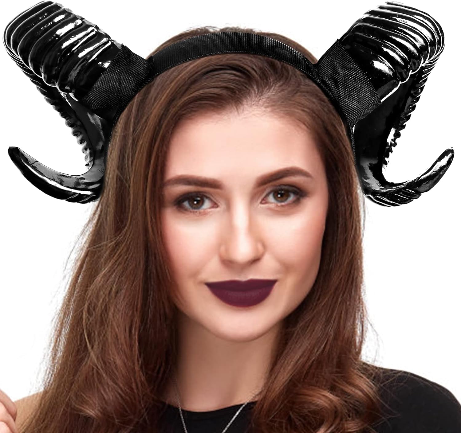 Devil Horns Headband, Black Devil Horns Black Horns Maleficent Horns