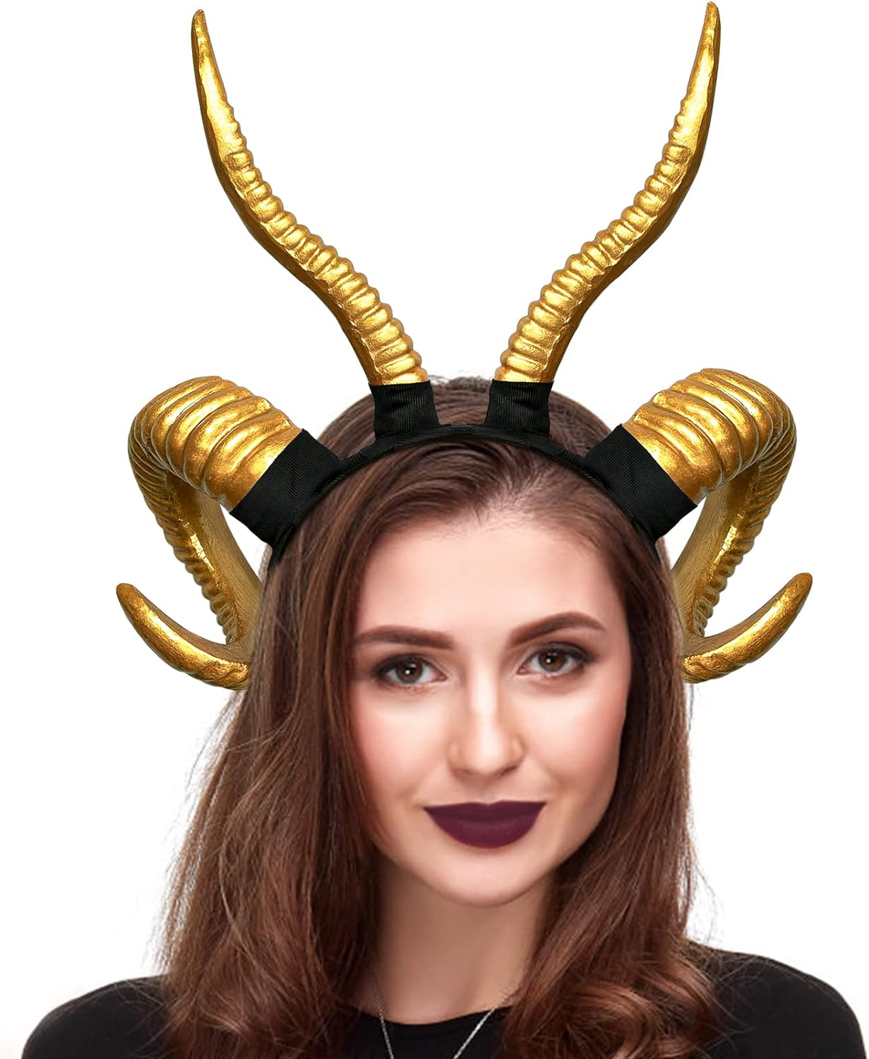 Devil Horns Headband, Black Devil Horns Black Horns Maleficent Horns