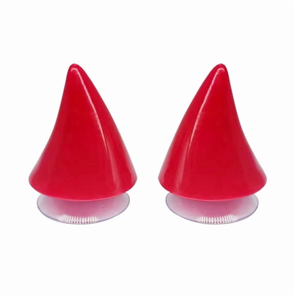Devil Horns Suction Cup Accessories, Realistic 3D Helmet Decorations, Lightweight Halloween Costume Props, Perfect for Parties and Themed Events, Versatile DIY Dress-Up Solutions