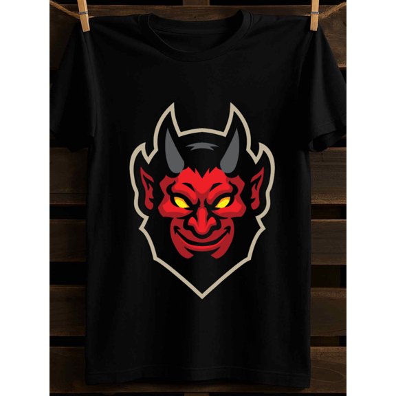 Devil Horns Tee mens Exercise 180G 100% Cotton black Dumbbell Running Vintage Unisex Shirt Cotton tshirts Unique Design Unisex Shirt Crewneck tshirts