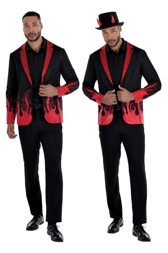 Men's Devil Flame Costume Jacket