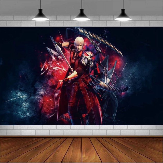 Devil May Cry Backdrop Banner Party Supplies Poster Movie Theme ...