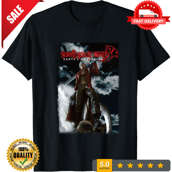 Devil May Cry Dantes Awakening (Dmc 3) Black Gaming Shirt, LIMITED EDITION-TH65841