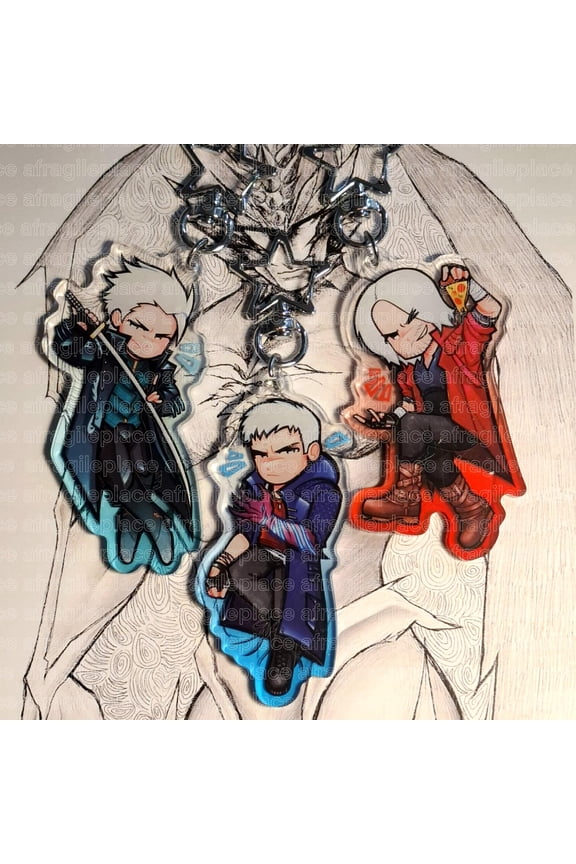 Devil May Cry Keychains - Dante, Nero & Vergil (1 keychain)