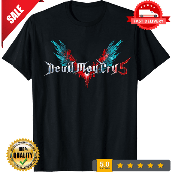 Devil May Cry Logo Tees Black Adult T-Shirt, LIMITED EDITION-TH65774