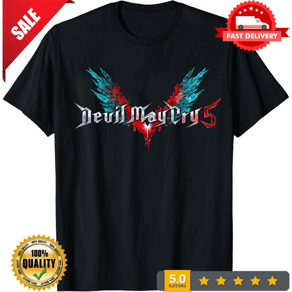 Devil May Cry Logo Tees Black Adult T-Shirt, LIMITED EDITION-TH65774