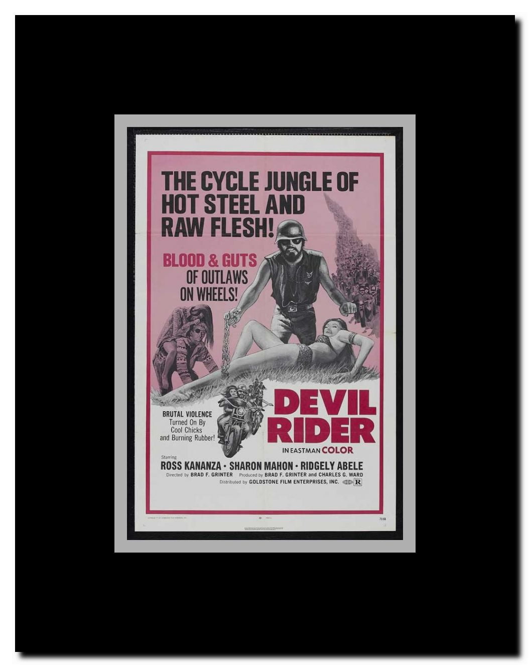 Devil Rider! Framed Movie Poster