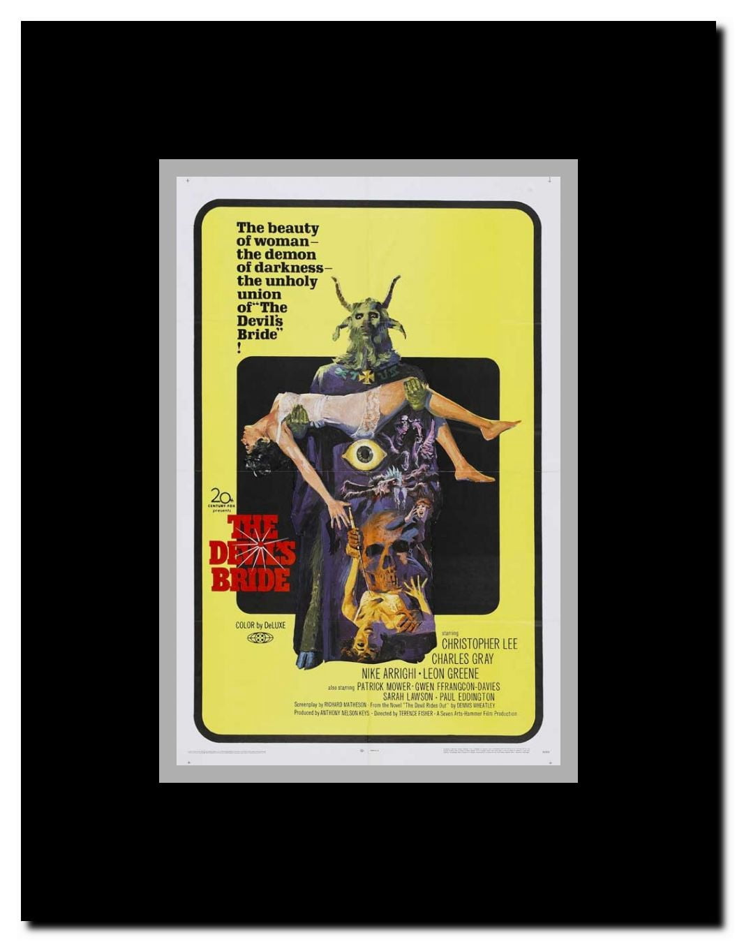 Devil Rides Out The Framed Movie Poster