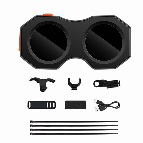 Devil'S Eye Lamp Motorcycle Electric Bicycle Rear Light Rear Mirror Modification APP Contro Eye LED Dynamic Atmosphere,B