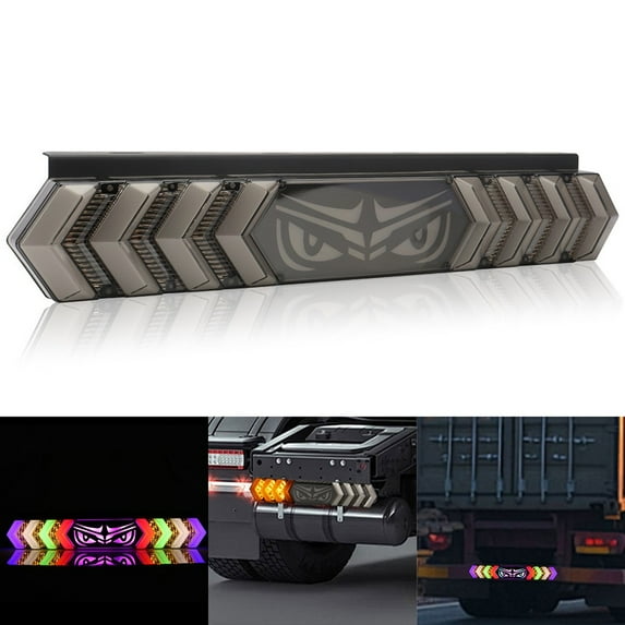 Devil'S Eye Tail Light Rgb Color Driving Light Truck Turn Signal Flashing Light
