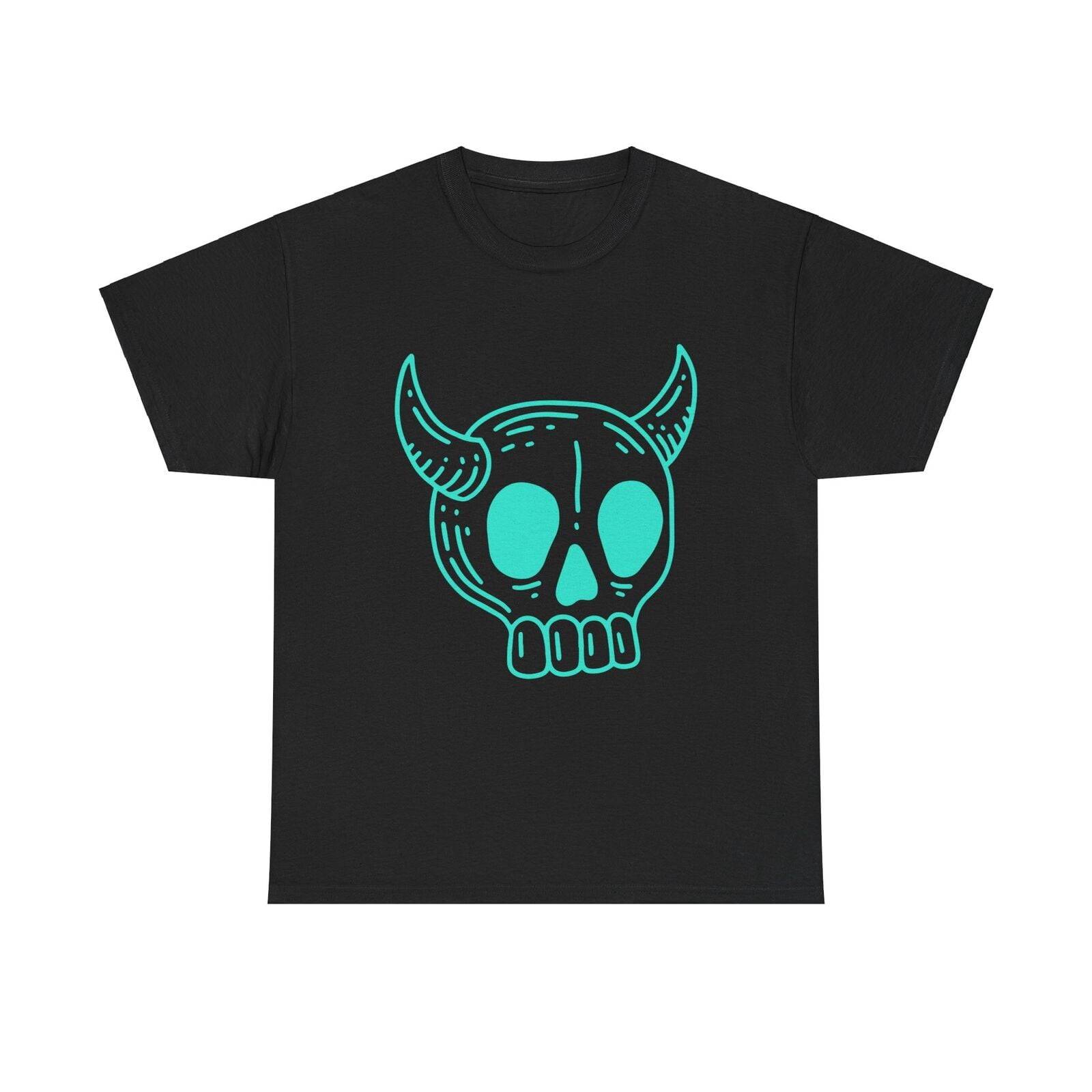 Devil Skull T-Shirt - halloween spooky goth cool vintage occult dark ...