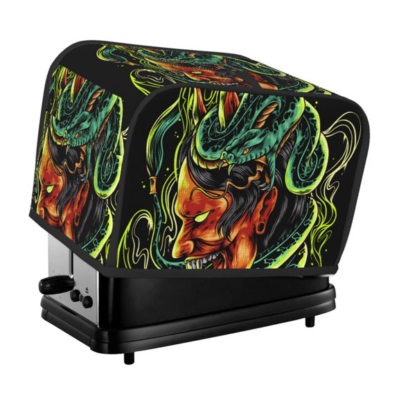 Devil Snake Demon Japanese 2 Slice Toaster Cover Bread Maker Dust Protective For Small Kitchen Appliance Covers