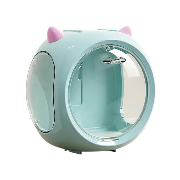 Devil Space Capsule Display Case Clear Plastic Dustproof Organizer for Blind Box Figures and Miniature Toys