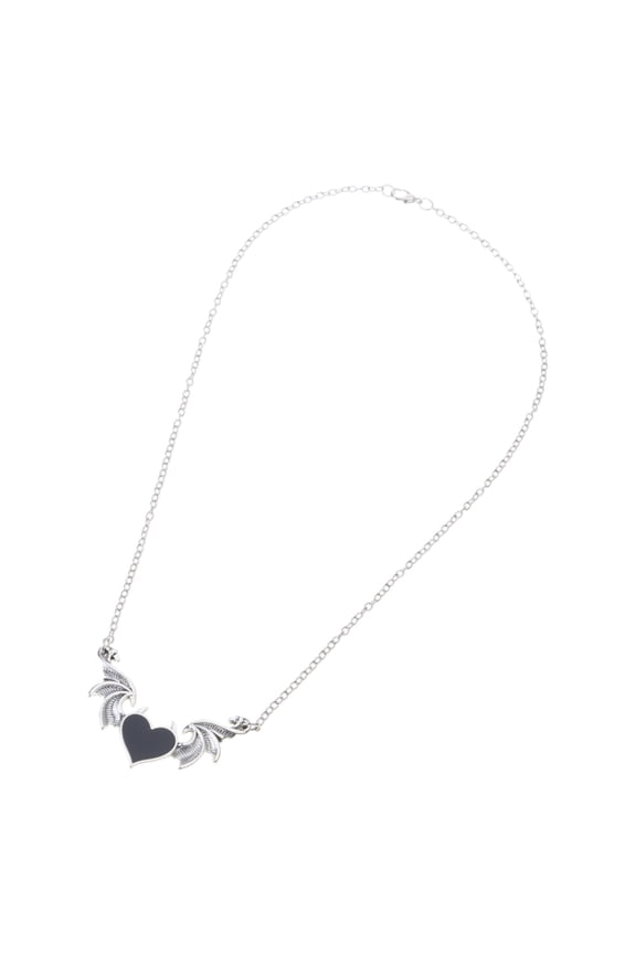 Devil Wing Heart Necklace Retro Hip Hop Style Pendant Gothic Cosplay Charming