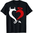 thumbnail image 1 of Devil and Angel Love Lovers T-Shirt, 1 of 3
