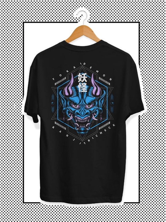 Devil's Face Techwear T-Shirt, Funny Trendy Streetwear Shirt, Gift For Friend
