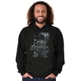 thumbnail image 1 of Devil's Pirate Ship Triangle Skull Unisex Plus Fleece Graphic Hoodie Brisco Brands 2X, 1 of 5
