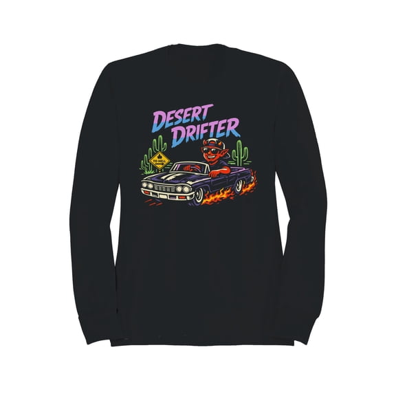 Devil's Ride Graphic Men's Black Sweatshirt
