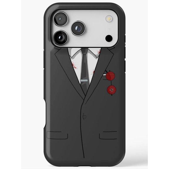 Devil's Suit H414, Case for iPhone 17 16 15 14 13 12 11 Pro Max – Stylish Unisex Protective Cover