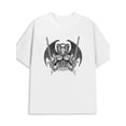 thumbnail image 1 of Greenink Devil's Warrior men 180G 100% Cotton white Retro Unisex Shirt Short Sleeve tshirts Funny Unisex Shirt Crewneck tshirts Retro Unisex Shirt Graphic tshirts, 1 of 7